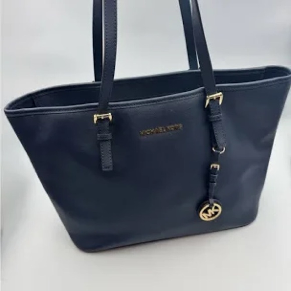 Michael Kors Blue Tote Bag - Picture 3 of 9